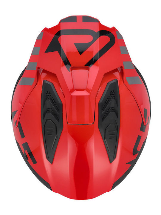 Acerbis Aria Evo Graphic Schwarz/Rot Jet-Motorradhelm ECE 22.06 mit Sonnenblende