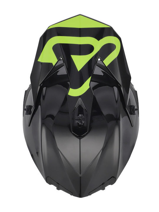 Linear Black/Fluo Κράνος Μηχανής Motocross ECE 22.06 1400gr