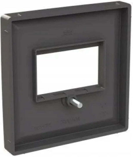 Abb Multimedia Socket Front Plate in Black Colour
