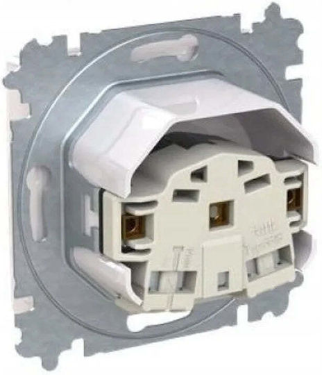 Abb Single Walled Waterproof Power Socket with White Lid