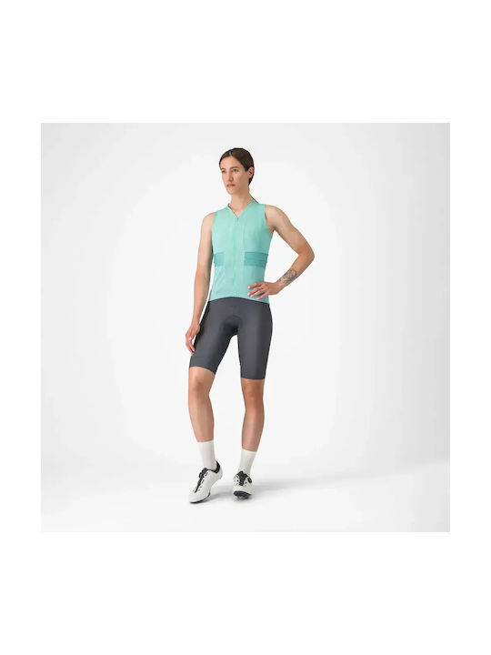 Castelli Ärmelloses Blaues Fahrradtrikot