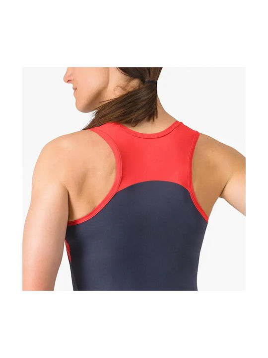 Castelli Ärmelloses Radsporttrikot Rot
