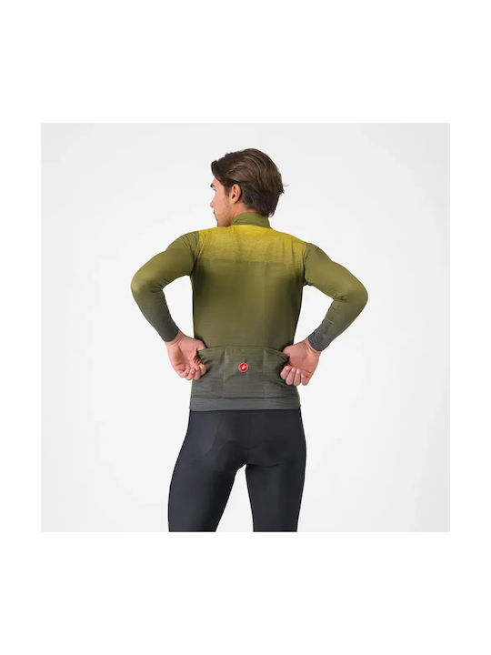 Castelli Ανδρική Μακρυμάνικη Μπλούζα Ποδηλασίας Πράσινη