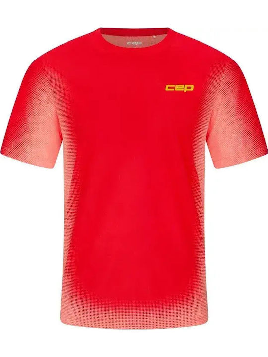 Tricou Sport Neon Coral/Fade