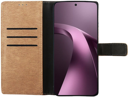 Volte-tel Allure Case for Xiaomi 17T Pro 5G 6.83in Magnet Book Stand Clip Gold Volte-tel
