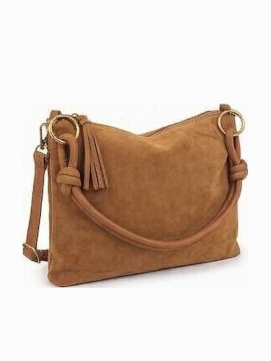 Дамски Плик от Велур в Тауп H681-Brown