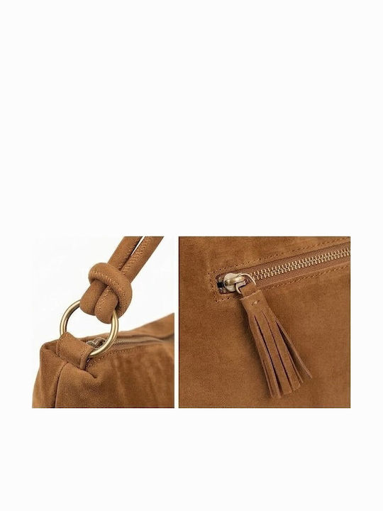 Дамски Плик от Велур в Тауп H681-Brown