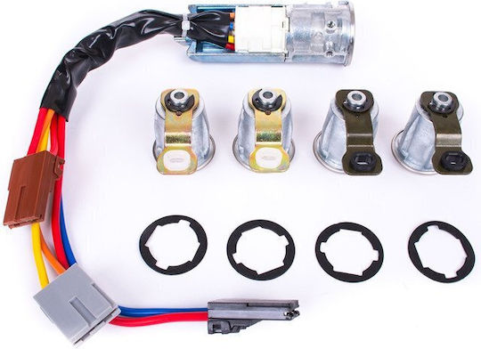 Citroen Berlingo 96-07 Complete Ignition Switch + 4 Lock Cylinders Set Without Immobilizer