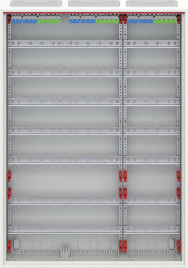 Abb Wall-Mounted Waterproof Fuse Box, 7 Rows, 36 Modules