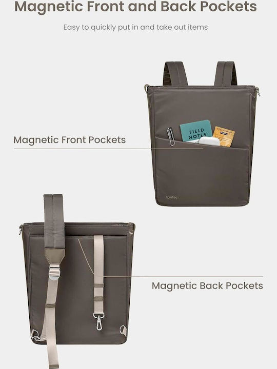 tomtoc Slash Laptop-Rucksack für 14" in Braun
