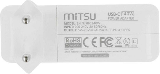 Mitsu USB-C Laptop Charger 100W for Apple