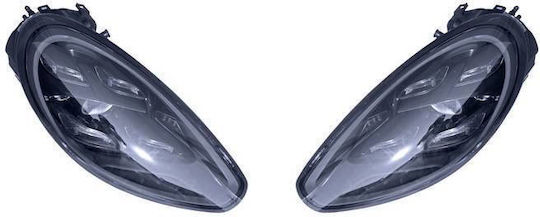 Μπροστινά Φανάρια Set Porche Panamera 970.1 & 970.2 2011-2017 Ugrade 971.1 2017+ Look Full Led Συμβατά Μόνο Μπροστινό Προφυλακτήρα Turbo Facelift