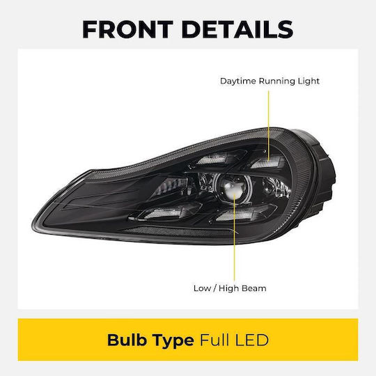 Front Lights Set Porsche Cayenne 957 07-10 Upgrade 2023 Matrix Style LED