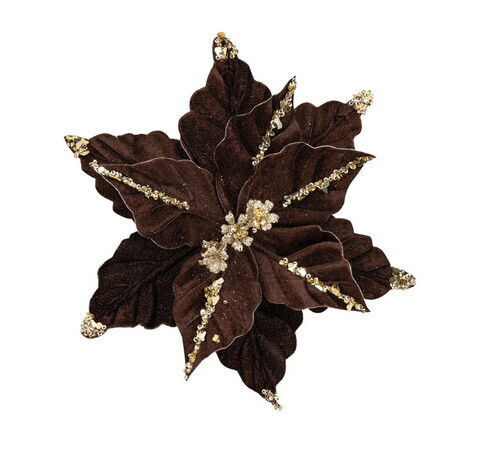 Lianos Christmas Decorative Flower 30cm Long Brown Lianos Christmas Decorative Flower 30cm Long Brown