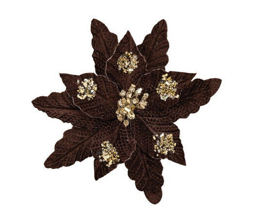 Lianos Christmas Decorative Flower 30cm Long Brown Lianos Christmas Decorative Flower 30cm Long Brown