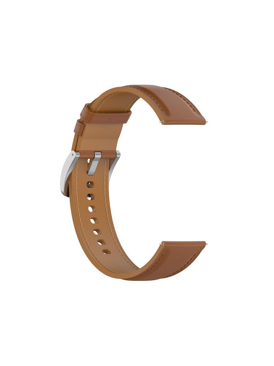 Curea de Ceas de 20 mm din Piele Naturală, Universală, Maro Deschis