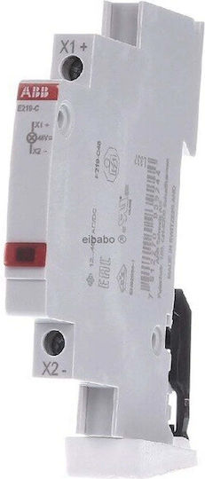 Abb Μονή Ενδεικτική Λυχνία Πίνακα Κόκκινη