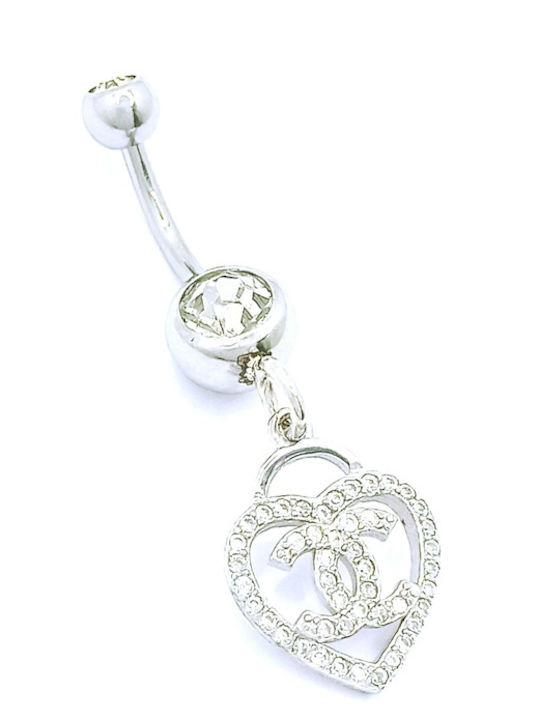 PS Silver Σκουλαρίκι Μπάρα Αφαλού 13mm PS Silver Σκουλαρίκι Μπάρα Αφαλού 13mm