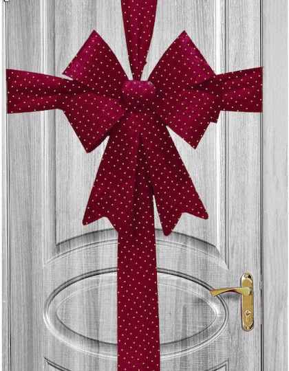 Due esse Weihnachtsband aus Stoff Rot 60x50 cm Due esse Weihnachtsband aus Stoff Rot 60x50 cm