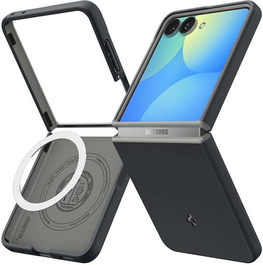 Husă Caseology Nano Pop MagSafe pentru Samsung Galaxy Z Flip8 Spigen, neagră