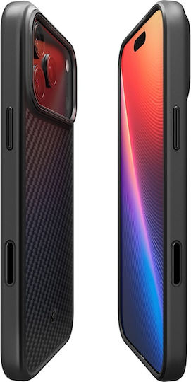 Husă Spigen Enzo Aramid T cu MagSafe pentru iPhone 18 Pro Max/iPhone 17 Pro Max, Neagră