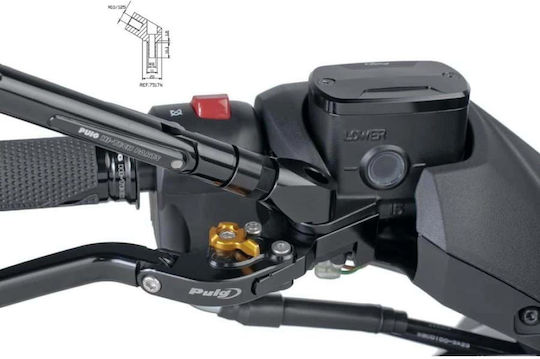 Адаптер за огледало за обратно виждане за оста на лоста, черен Puig 3883n Yamaha T-max 560 2020-24
