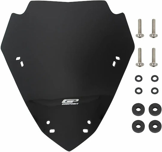 Gpk Windschutzscheibe Yamaha X-max 250 300 2024-2026 40 cm Schwarz
