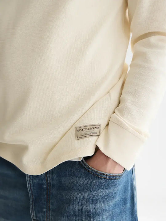 Langarmshirt in Ecru