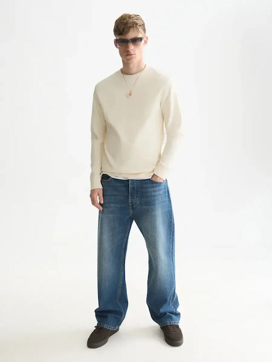 Langarmshirt in Ecru