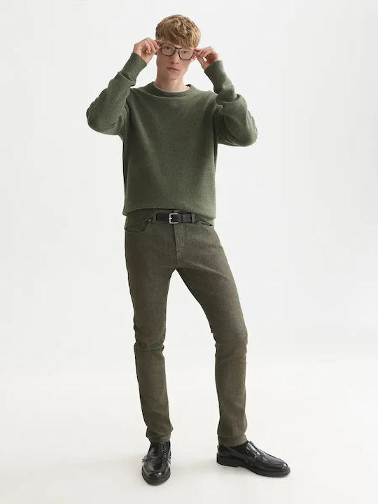 Khakifarbener Pullover