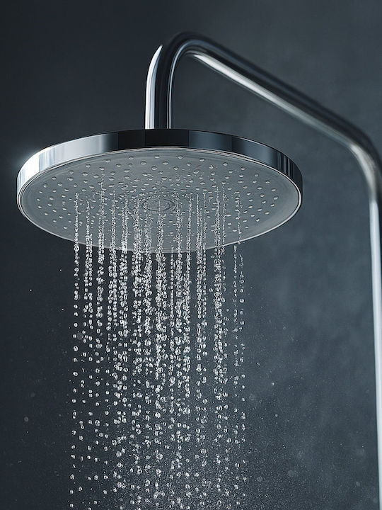 Invena Duschsäule mit Wannenbatterie Grau