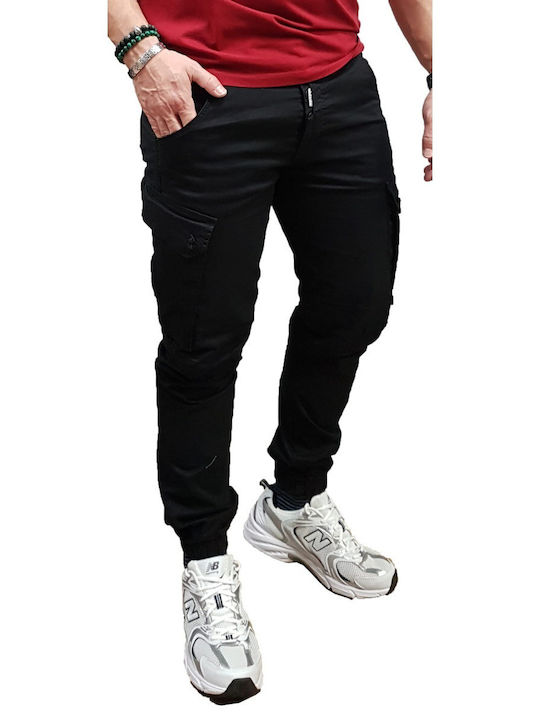 Cover Jeans Herrenhosen Cargo Slim Fit Schwarz