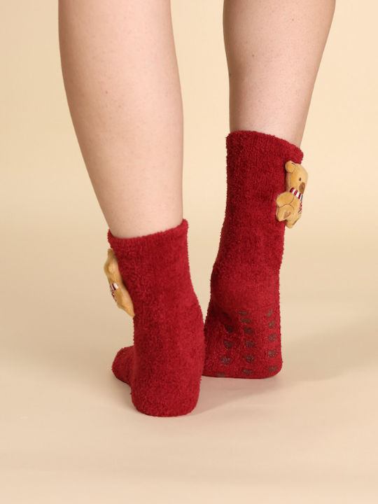 Noidinotte Burgunderrote Socken