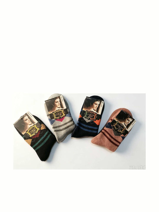 Coco&Hana Γυναικείες Κάλτσες Πολύχρωμες 4Pack
