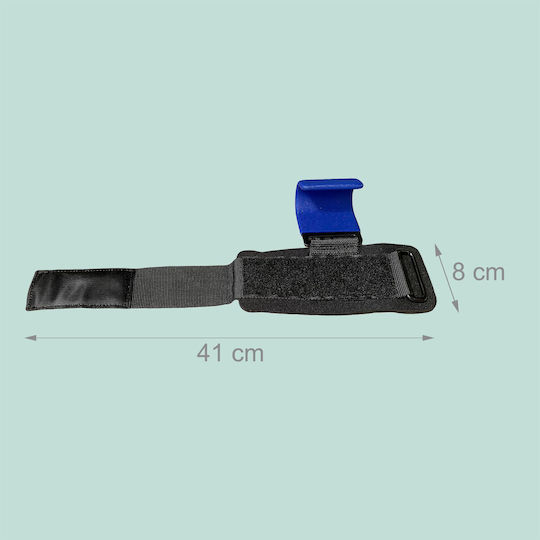 Relaxdays Weightlifting Wrist Straps Blue 2 Pieces