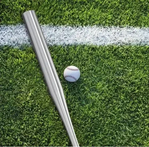 Set Two Depox Aluminum Baseball Bats 63 Cm/80 Cm Silver
