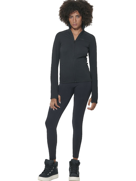 Women's Athletic Cardigan Black