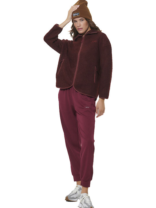 Damenjacke mit Reißverschluss Rot