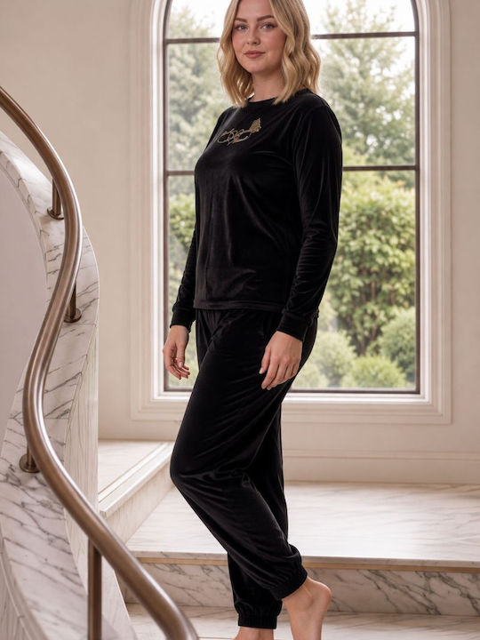 Boyraz Winter Women's Pyjama Set Black