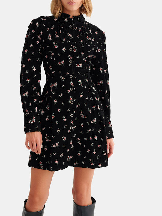 attrattivo Mini Shirt Dress Black