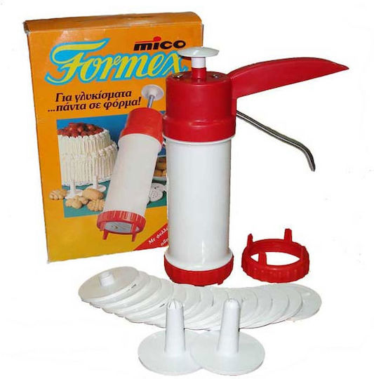 Formex Gebäckpresse mit 14 Motiven & 2 Spritztüllen