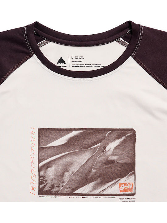 Athletic Long Sleeve Top Stout White/Bear Hug Brown