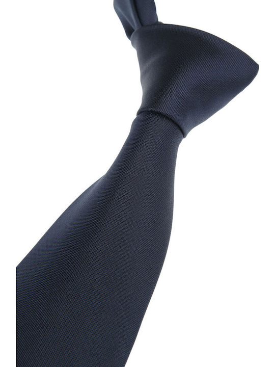 Manetti Herren-Seidenkrawatte mit Muster in Blau