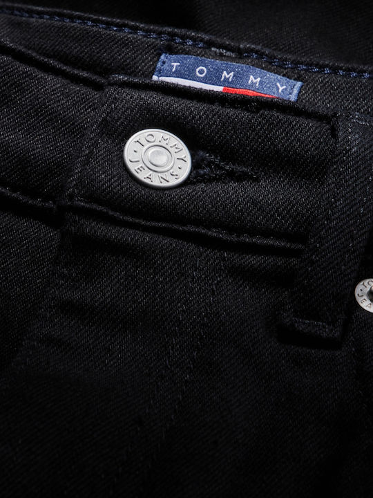 Damen Jeanshose mit Hohem Bund in Mom-Passform Schwarz