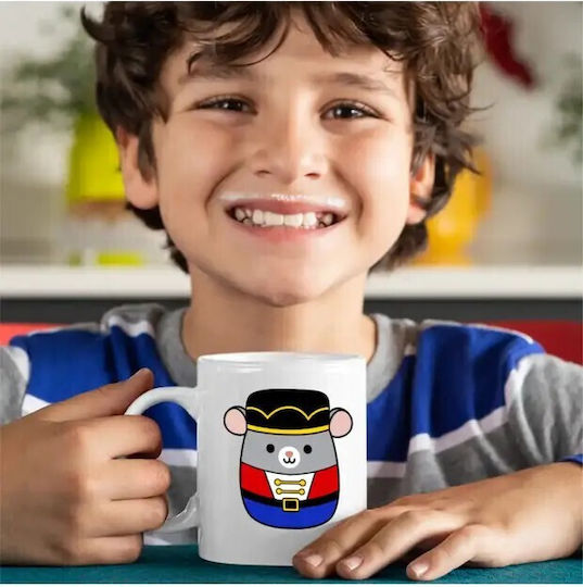Christmas Ceramic Mug Brown 330ml (with Personalization)