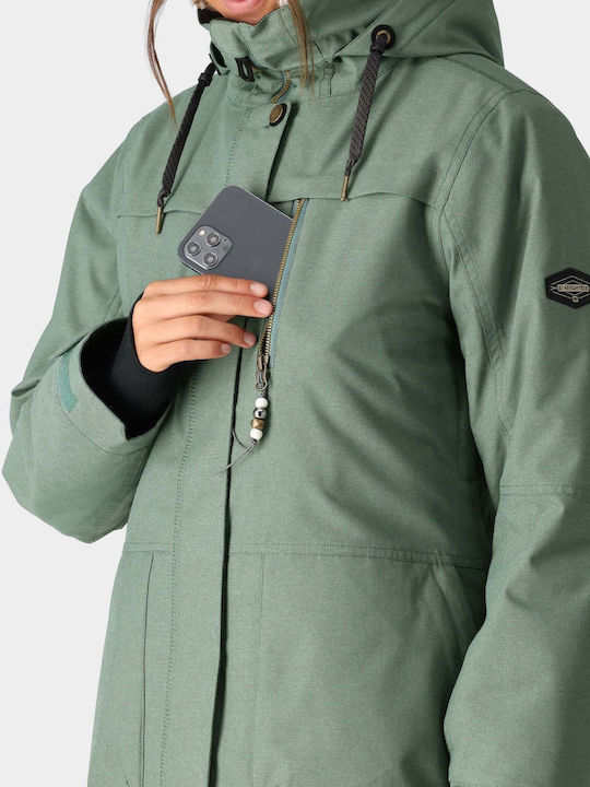686 I-006009-749 Women's Ski & Snowboard Jacket Green