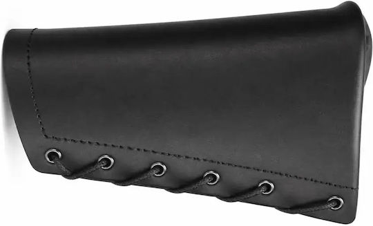 Chameleon Leather Buttstock Cover – Leather Stock Cover with Cartridge Holder Cal 20 Black