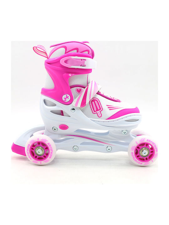 Athlopaidia Role Reglabile În Linie / Quad Fucsia pentru Copii