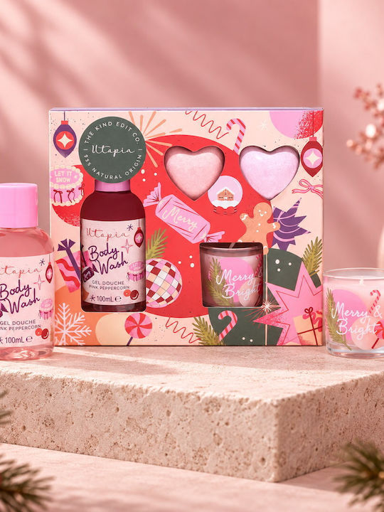 Sunkissed Utopia Pink Peppercorn Set de Îngrijire pentru Curățarea Corpului 4 Bucăți Sunkissed Utopia Pink Peppercorn Set de Îngrijire pentru Curățarea Corpului 4 Bucăți
