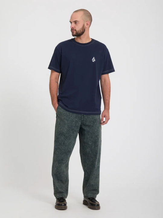 Freazy Men's Loose Tapered Fit Jeans Scarab